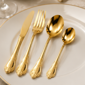 Luxury 24K Gold Plated Flatware Set