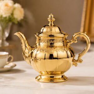 Luxury 24K Gold Plated Tea Pot